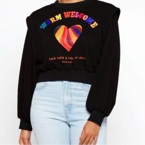FARM Rio Black Sweatshirt Welcome